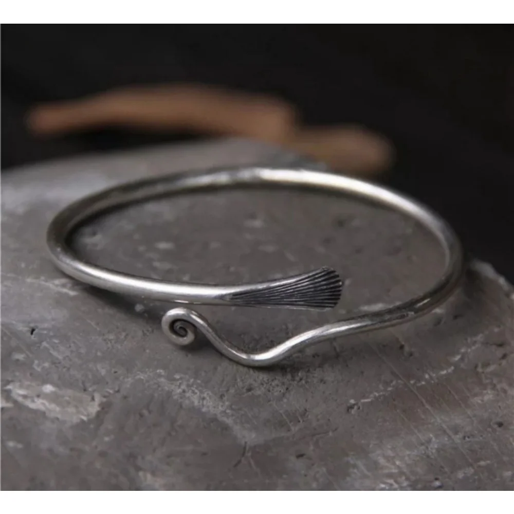 NEW Wrap Feather Ring |‎ 925 Sterling Silver Adjustable Bracelet